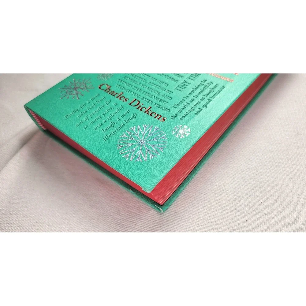 Charles Dickens A Christmas Carol & Other Holiday Treasures Teal Hardcover Book